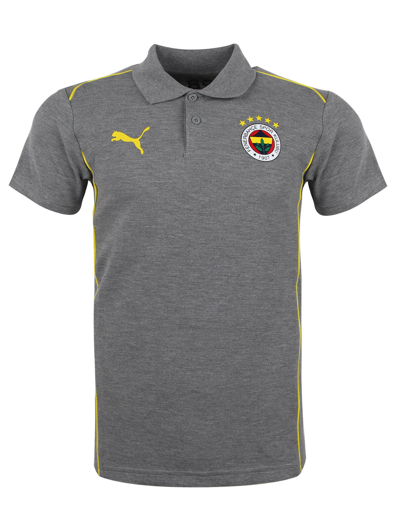 Fenerbahçe 2024/2025 A Takım Gri Melanj Polo Tshirt