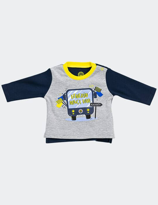 Fenerium Bebek Gri Fenerin Maçı Var Sweatshirt