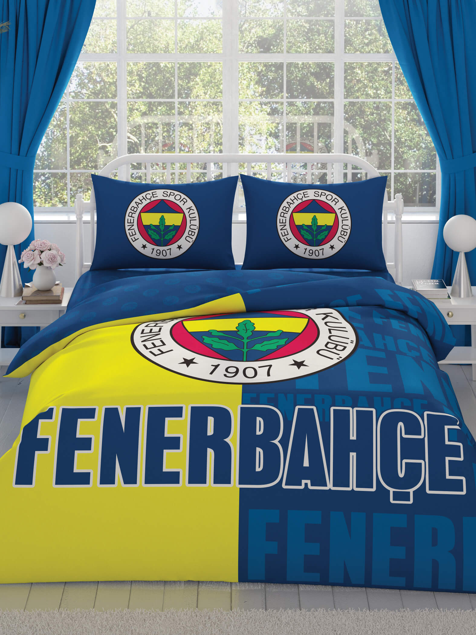 Fenerbahçe Parça Logolu Nevresim Takımı 