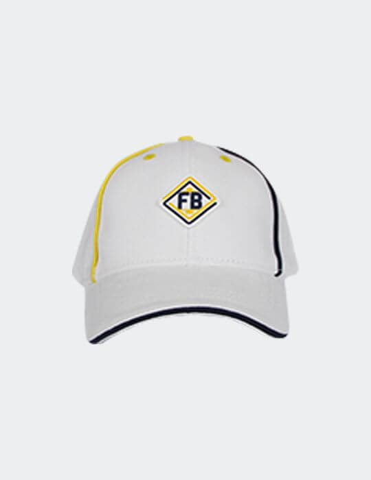 Fenerium | Çocuk Beyaz Fenerbahçe Kauçuk Logo Şapka