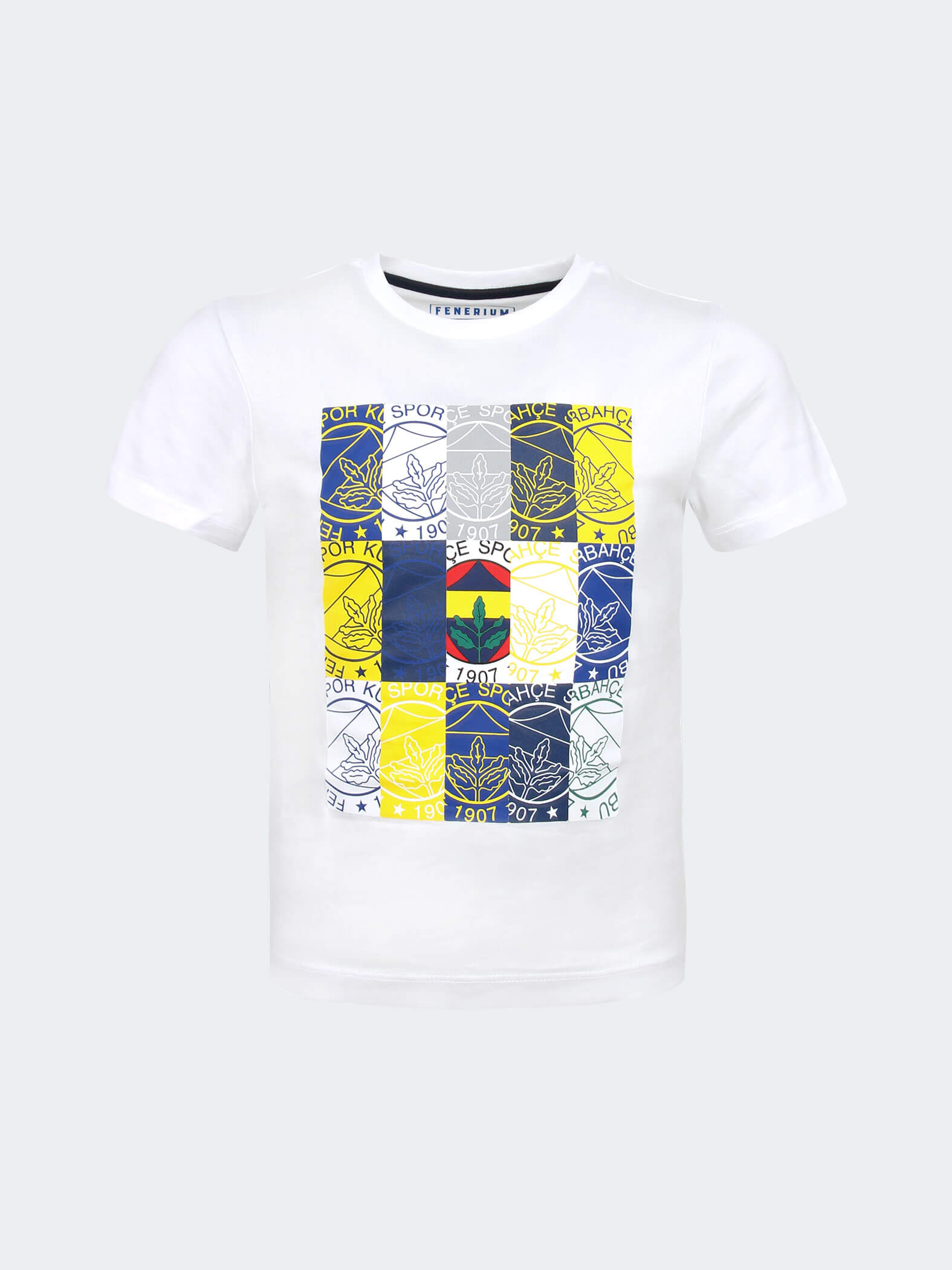 Fenerbahçe Kids White Tribune Logo Tshirt