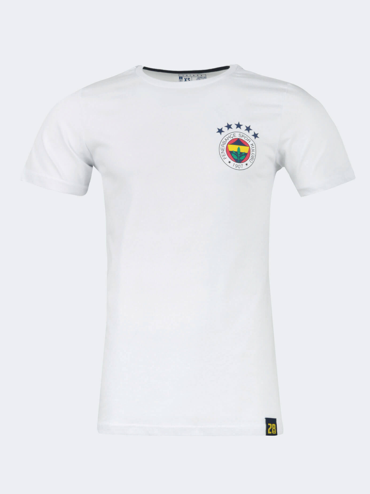 5 Yıldız Beyaz Logo Tshirt