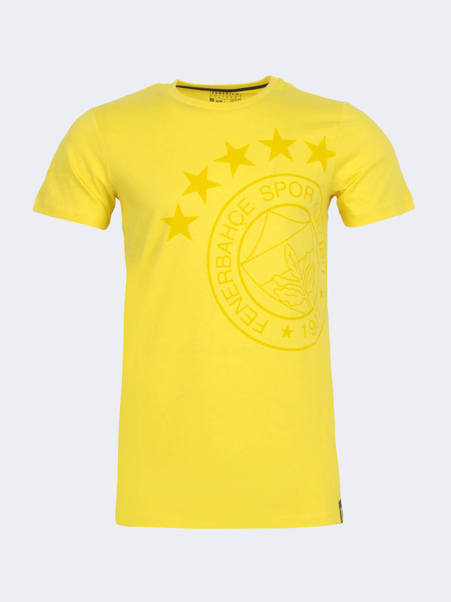5 Yıldız Yan Logo Sarı Tshirt