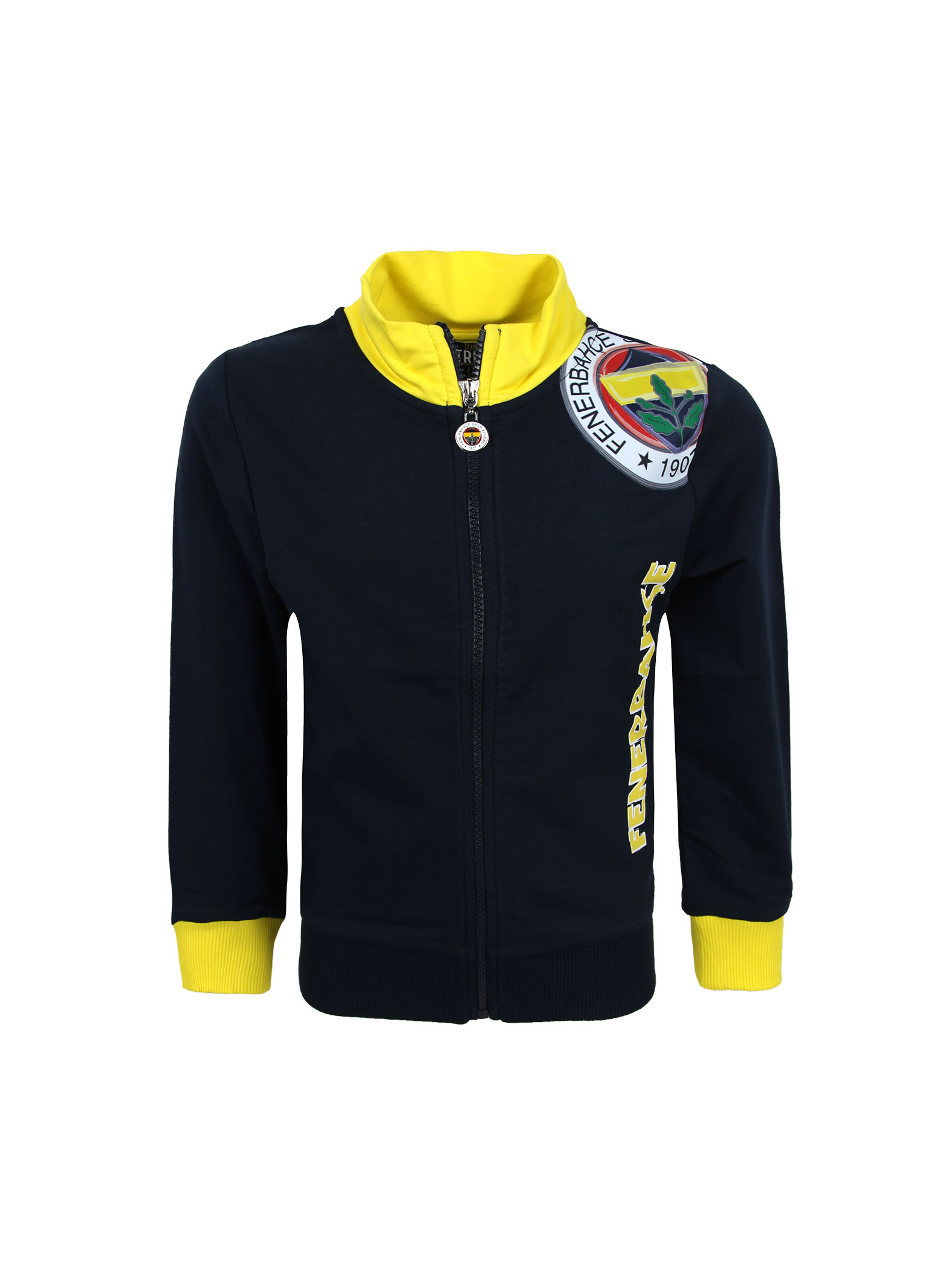 Fenerbahçe Navy Blue Tribune Logo Kids Sweatshirt