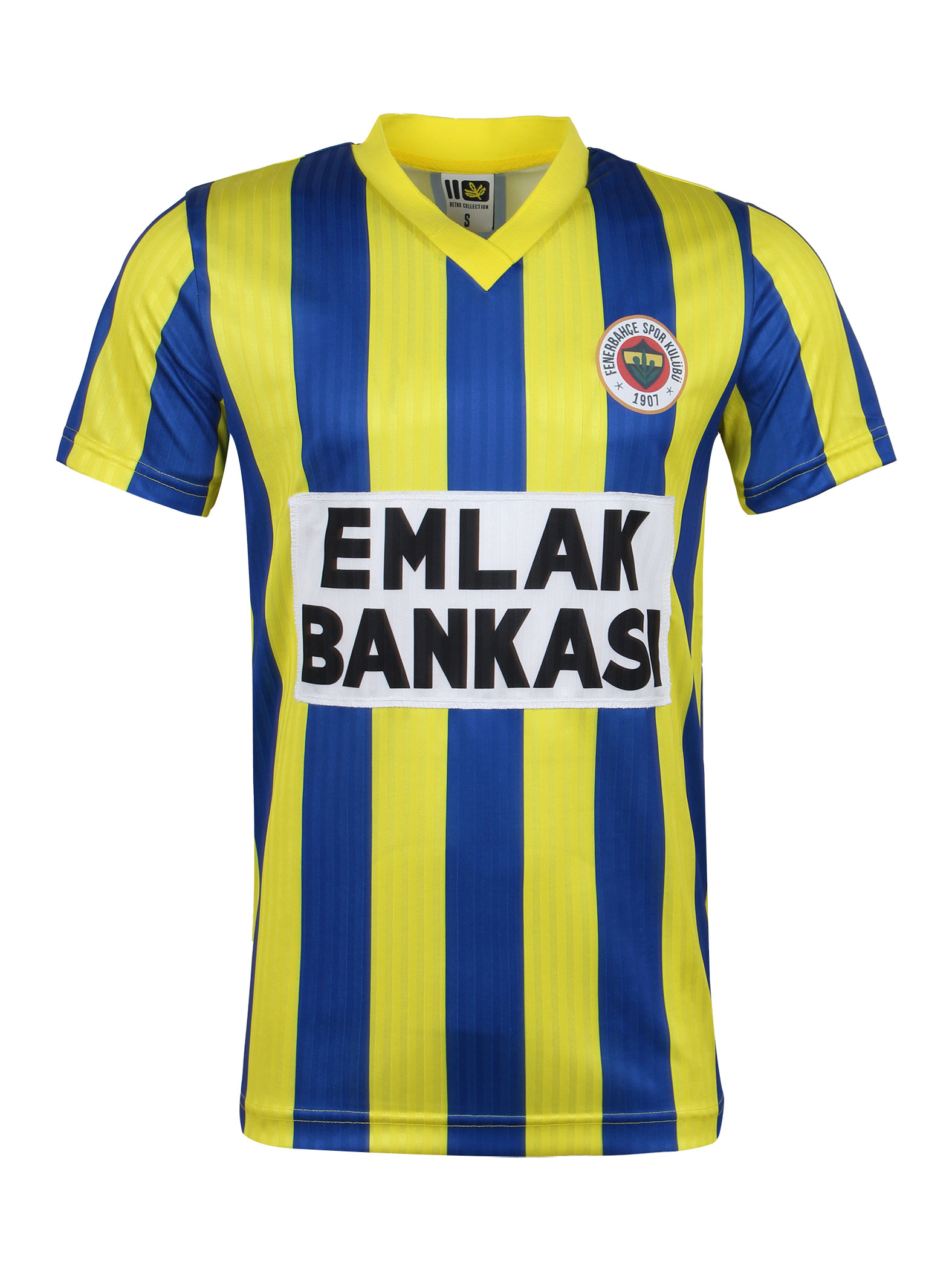 Fenerbahçe Sarı Lacivert Çubuklu Emlak Bankası Retro Forma